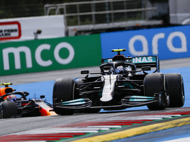 Valtteri Bottas vor Sergio Perez auf dem Red-Bull-Ring Valtteri Bottas vor Sergio Perez auf dem Red-Bull-Ring