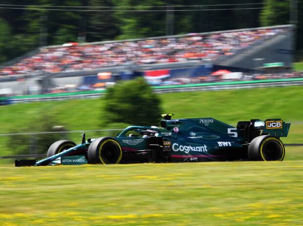 Sebastian Vettel (Aston Martin) beim Großen Preis von Österreich auf dem Red-Bull-Ring in Spielberg Sebastian Vettel (Aston Martin) beim Großen Preis von Österreich auf dem Red-Bull-Ring in Spielberg