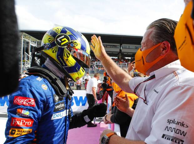 Lando Norris (McLaren) im Training zum Großen Preis von Österreich der Formel 1 auf dem Red-Bull-Ring in Spielberg