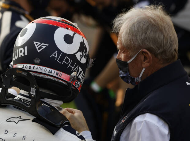 Pierre Gasly und Helmut Marko Pierre Gasly und Helmut Marko