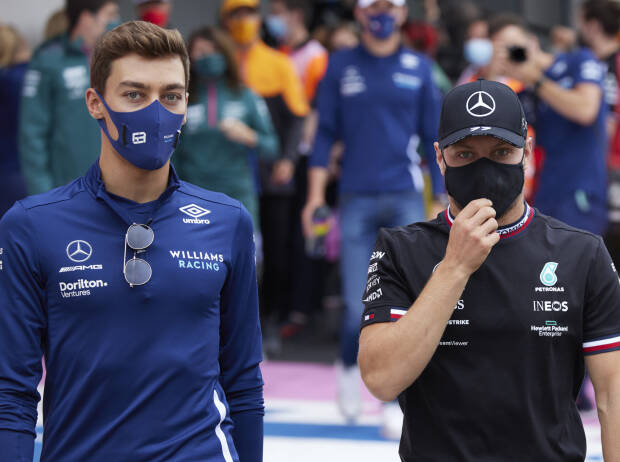 George Russell und Valtteri Bottas George Russell und Valtteri Bottas