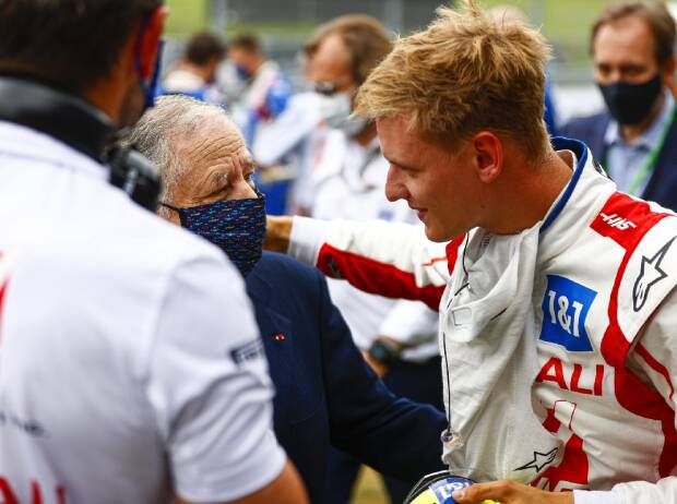 Jean Todt und Mick Schumacher beim Österreich-Grand-Prix der Formel 1 in Spielberg