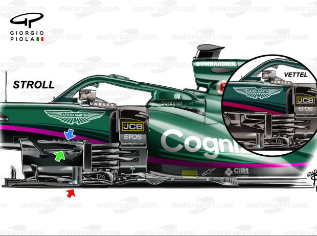 Technisches Update für den Aston Martin AMR21 beim Grand Prix von Österreich 2021 Technisches Update für den Aston Martin AMR21 beim Grand Prix von Österreich 2021