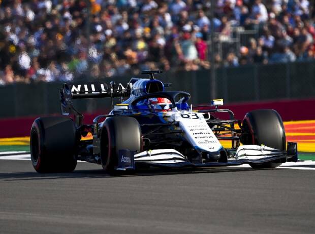 George Russell (Williams) im Qualifying zum Großen Preis von Großbritannien der Formel 1 in Silverstone