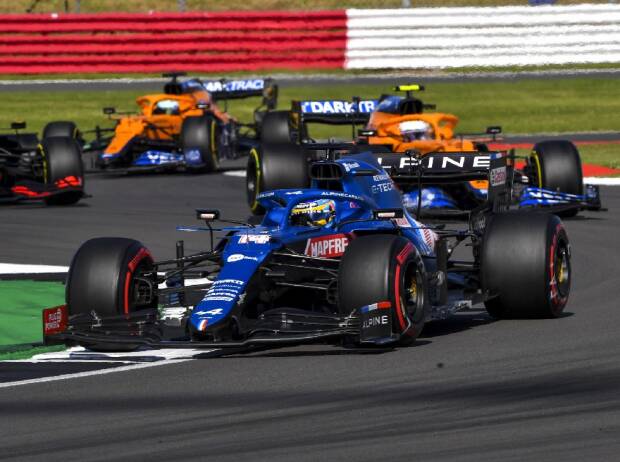 Fernando Alonso (Alpine) Im Formel-1-Sprint zum Großen Preis von Großbritannien in Silverstone