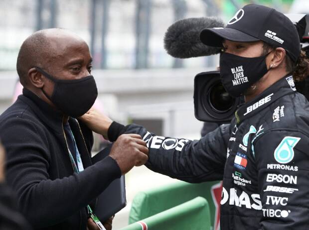 Formel-1-Pilot Lewis Hamilton und sein Vater Anthony Hamilton