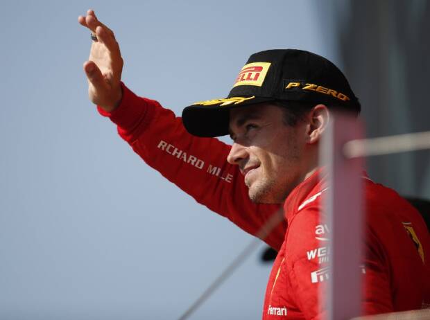Charles Leclerc (Ferrari) nach dem Großen Preis von Großbritannien der Formel 1 in Silverstone Charles Leclerc (Ferrari) nach dem Großen Preis von Großbritannien der Formel 1 in Silverstone