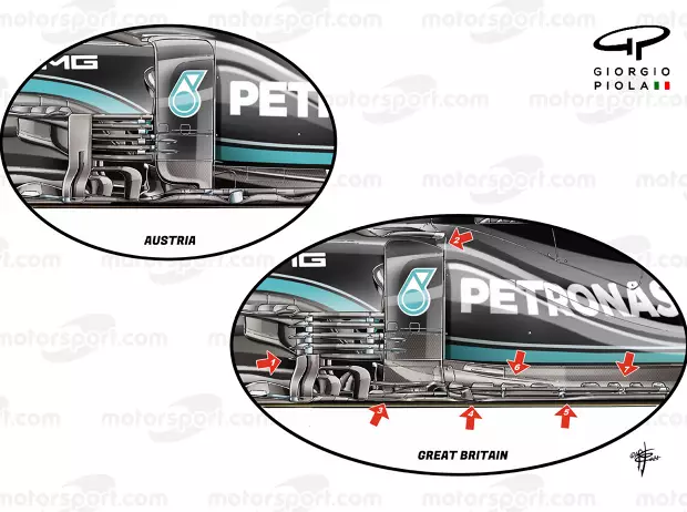 Foto zur News: Formel-1-Technik: Mit diesen Upgrades konnte Mercedes in Silverstone siegen