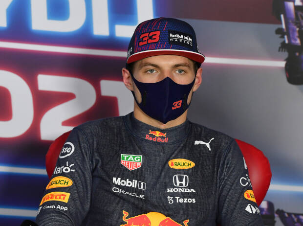 Max Verstappen (Red Bull) in der Pressekonferenz nach dem Qualifying in Ungarn