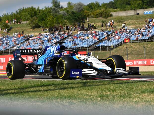 George Russell im Williams-Mercedes FW43B beim Grand Prix von Ungarn der Formel 1 2021 auf dem Hungaroring bei Budapest George Russell im Williams-Mercedes FW43B beim Grand Prix von Ungarn der Formel 1 2021 auf dem Hungaroring bei Budapest
