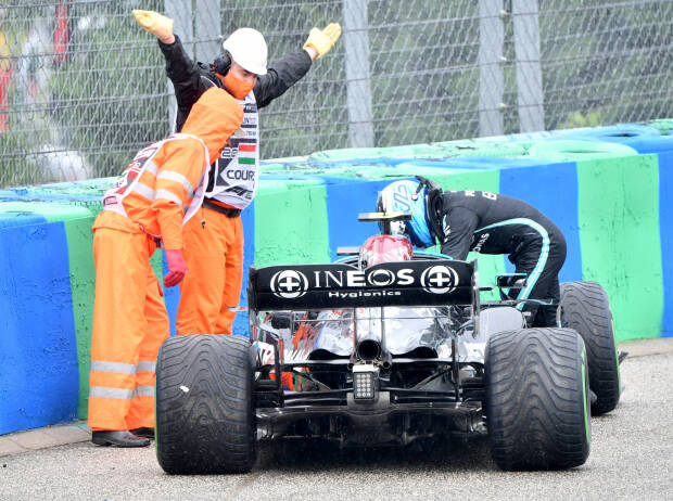 Valtteri Bottas nach dem Startunfall in Ungarn