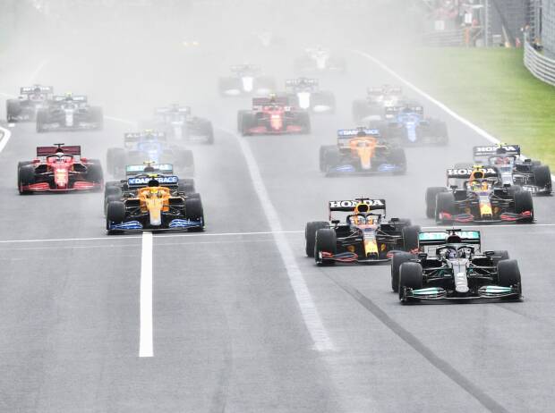 Start zum Grand Prix von Ungarn der Formel 1 2021 auf dem Hungaroring bei Budapest