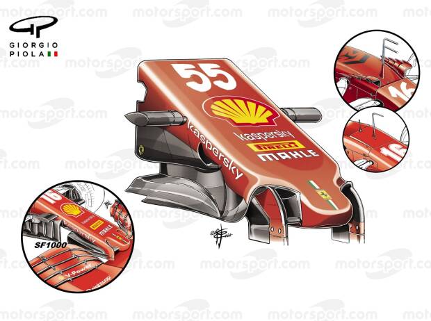 Foto zur News: Formel-1-Technik: Was das Ferrari-Getriebe mit der Nase zu tun hat