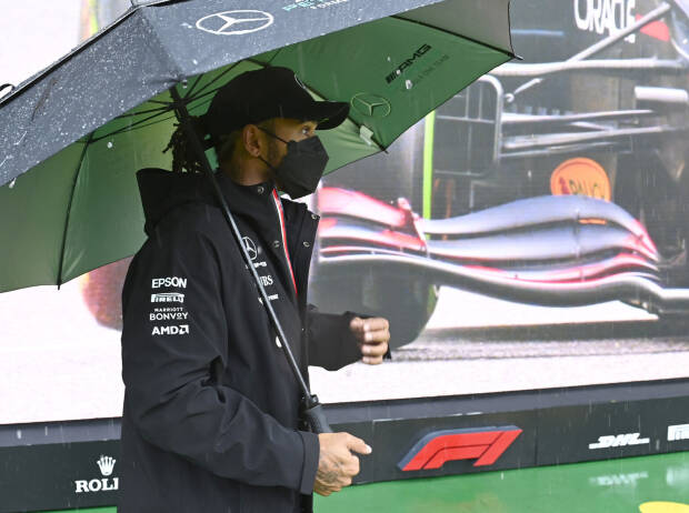 Lewis Hamilton (Mercedes) im Regen von Spa-Francorchamps Lewis Hamilton (Mercedes) im Regen von Spa-Francorchamps