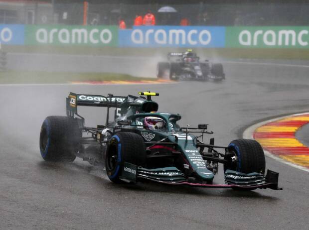 Sebastian Vettel (Aston Martin) beim Großen Preis von Belgien der Formel 1 in Spa-Francorchamps
