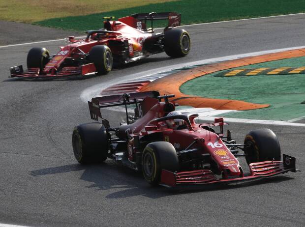 Charles Leclerc vor Ferrari-Teamkollege Carlos Sainz