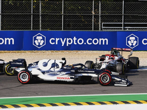 Robert Kubica (Alfa Romeo) und Yuki Tsunoda (AlphaTauri) kollidieren im Formel-1-Sprint von Monza 2021