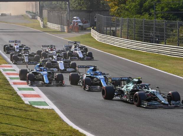 Szene aus dem Sprintqualifying der Formel 1 2021 beim Grand Prix von Italien in Monza