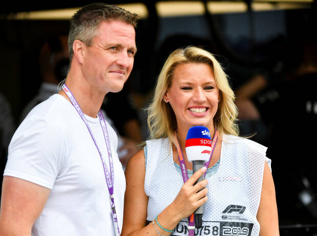 Ralf Schumacher mit Sky-Reporterkollegin Sandra Baumgartner