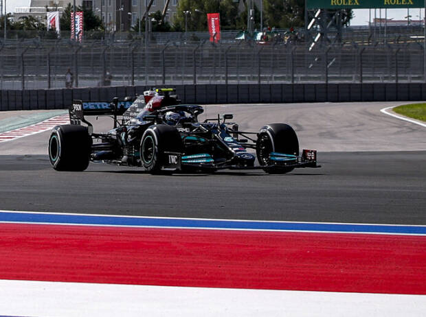 Valtteri Bottas (Mercedes) im ersten Freien Training zum Grand Prix von Russland in Sotschi 2021 Valtteri Bottas (Mercedes) im ersten Freien Training zum Grand Prix von Russland in Sotschi 2021