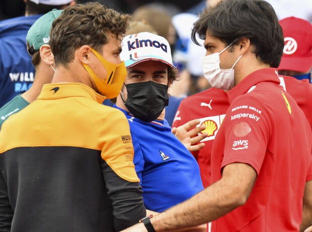 Lando Norris, Fernando Alonso, Carlos Sainz, Pierre Gasly