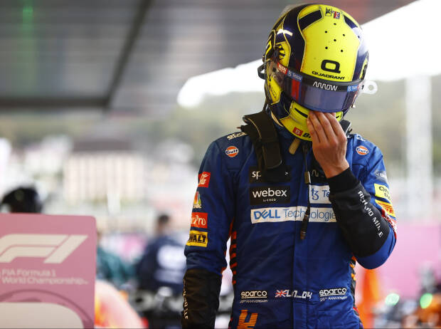 Lando Norris ist nach Platz sieben beim Formel-1-Rennen in Russland 2021 enttäuscht