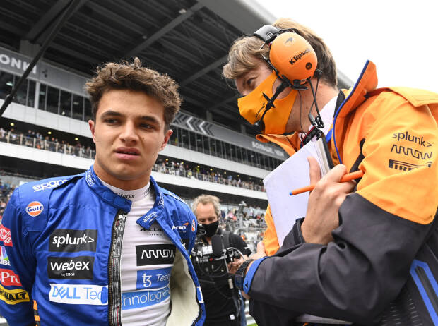 Lando Norris (McLaren) vor dem Formel-1-Rennen von Russland in Sotschi