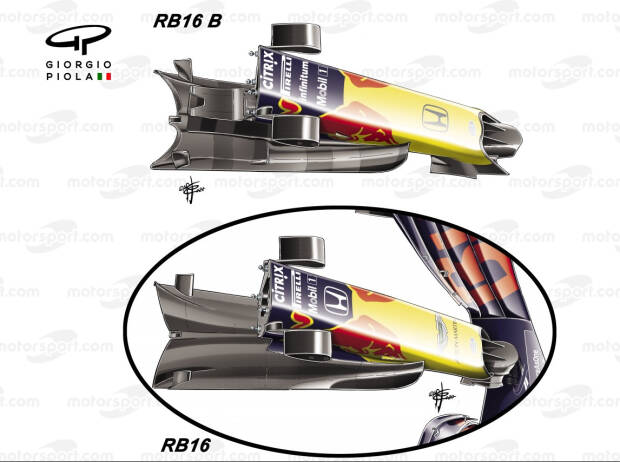 Foto zur News: Formel-1-Technik: Wie sich Red Bull und Mercedes beim S-Schacht unterscheiden
