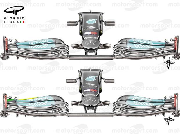 Mercedes Frontflügel Grafik