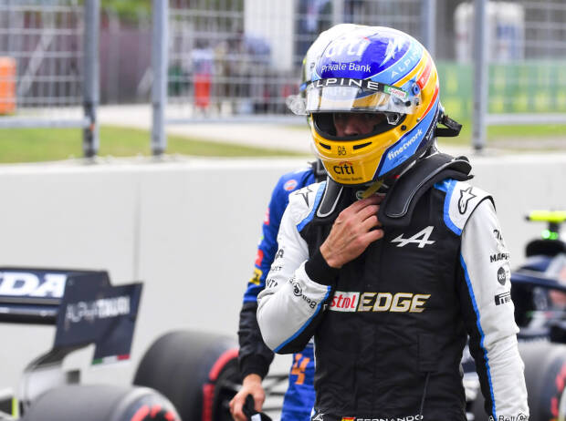 Fernando Alonso (Alpine) nach dem Formel-1-Rennen in Istanbul 2021