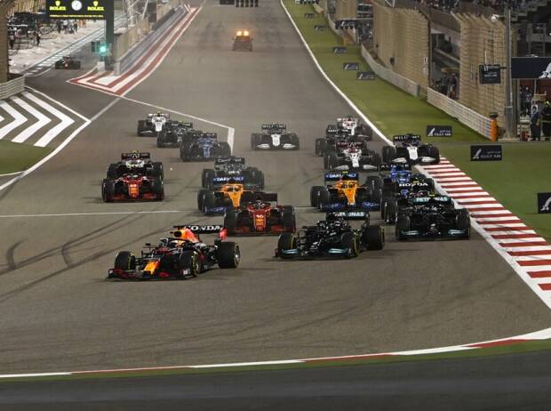 Start zum Bahrain-Grand-Prix der Formel 1 2021 Start zum Bahrain-Grand-Prix der Formel 1 2021