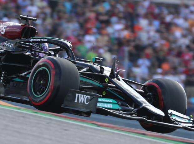 Lewis Hamilton im Mercedes W12 in Austin beim USA-Grand-Prix 2021