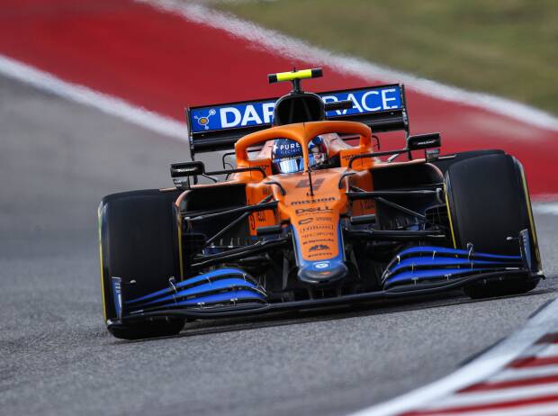 Lando Norris im McLaren MCL35M im Freien Training zum USA-Grand-Prix 2021 der Formel 1 in Austin Lando Norris im McLaren MCL35M im Freien Training zum USA-Grand-Prix 2021 der Formel 1 in Austin