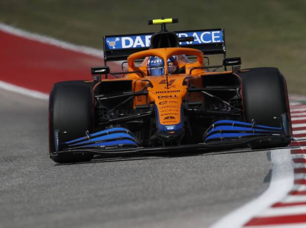 Lando Norris im McLaren-Mercedes MCL35M in Austin Lando Norris im McLaren-Mercedes MCL35M in Austin