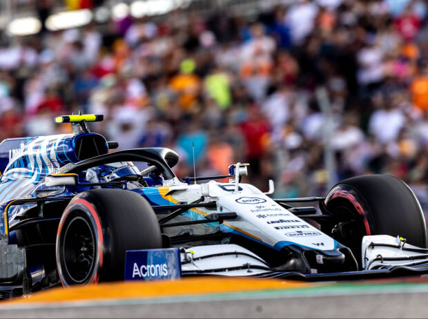 Nicholas Latifi (Williams FW43B) beim Formel-1-Rennen in Austin 2021
