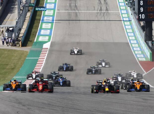 Formel-1-Start in Austin beim USA-Grand-Prix 2021 Formel-1-Start in Austin beim USA-Grand-Prix 2021