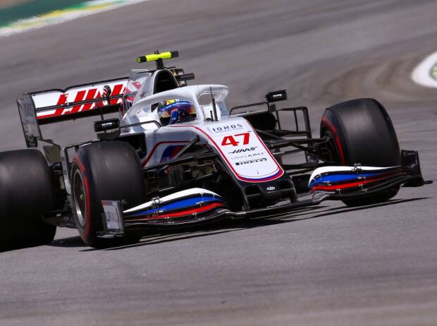 Mick Schumacher im Haas VF-21 in Brasilien in der Formel-1-Saison 2021