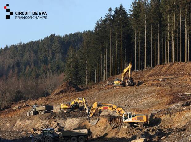 Foto zur News: Winterprojekt: So läuft der Umbau der Strecke in Spa-Francorchamps