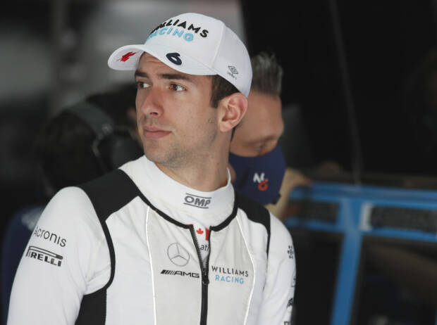 Nicholas Latifi in der Williams-Garage