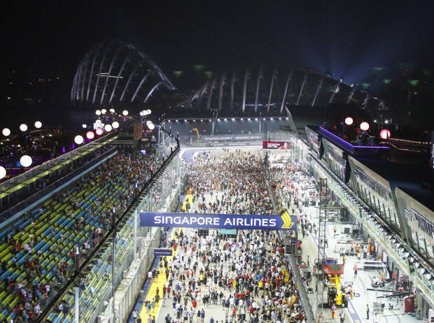 Vor dem Start zum Formel-1-Rennen in Singapur