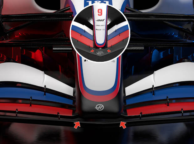 Foto zur News: Analyse: Was uns der Haas VF-22 über die Formel-1-Autos 2022 verrät