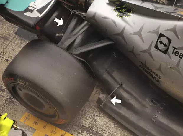 Foto zur News: Mercedes will in Bahrain nachlegen: Aero-Update gegen "Porpoising"