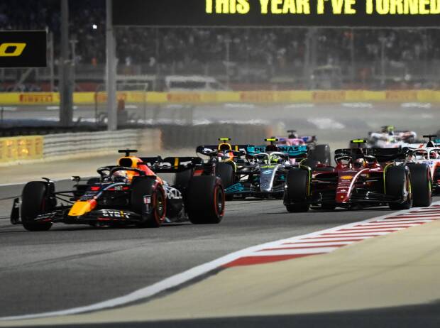 Startphase beim Formel-1-Rennen 2022 in Bahrain