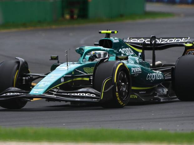 Sebastian Vettel im Aston Martin AMR22 in Melbourne 2022 Sebastian Vettel im Aston Martin AMR22 in Melbourne 2022