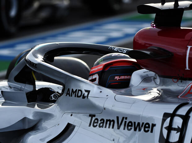 George Russell (Mercedes) beim Formel-1-Rennen in Australien 2022