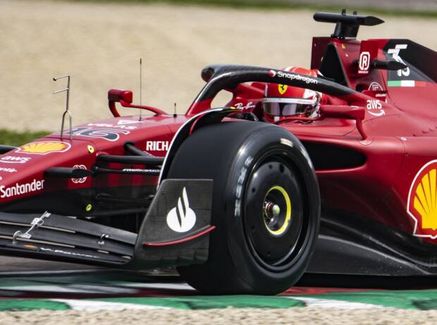 Charles Leclerc beim Pirelli-Reifentest 2022 in Imola im Ferrari F1-75 Charles Leclerc beim Pirelli-Reifentest 2022 in Imola im Ferrari F1-75