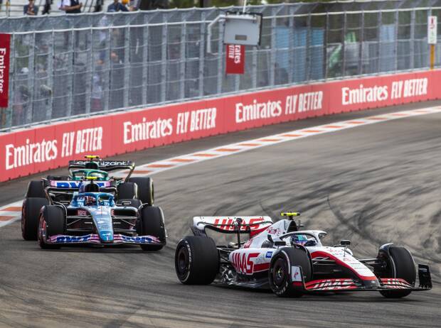 Mick Schumacher, Esteban Ocon, Sebastian Vettel Mick Schumacher, Esteban Ocon, Sebastian Vettel