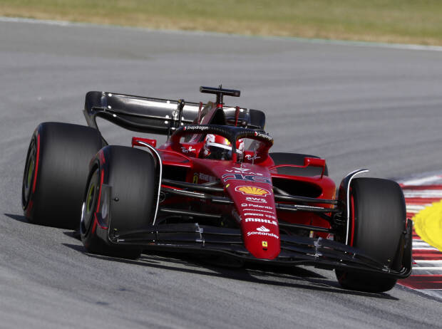 Charles Leclerc (Ferrari F1-75) im Training zum Formel-1-Rennen in Spanien 2022