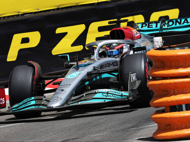 George Russell (Mercedes W13) im Qualifying zum Formel-1-Rennen in Monaco 2022