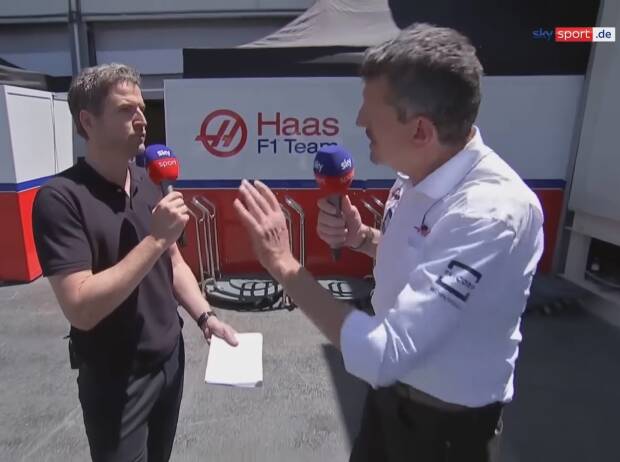 Aufreger-Interview in Baku: Sky-Reporter Peter Hardenacke und Haas-Teamchef Günther Steiner